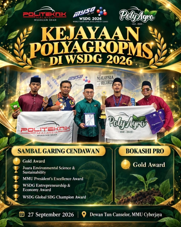 KEJAYAAN POLYAGROPMS DI WSDG 2026