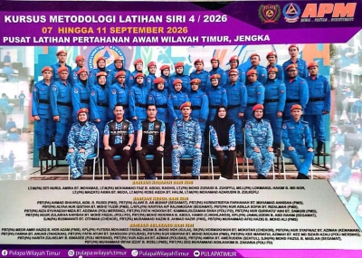 PELAJAR PISPA PMS TAMATKAN KURSUS METODOLOGI LATIHAN PERTAHANAN AWAM