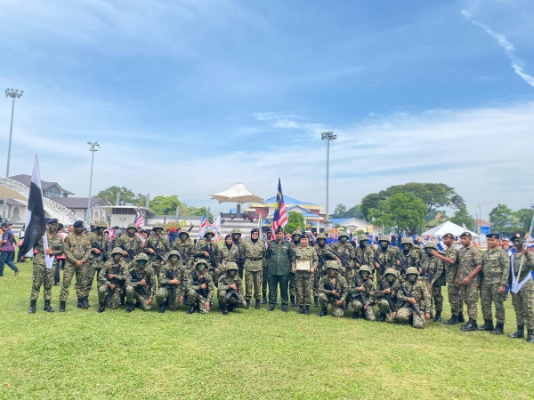 Perbarisan Pasukan Askar Wataniah PMS sempena Hari Kebangsaan ke-66